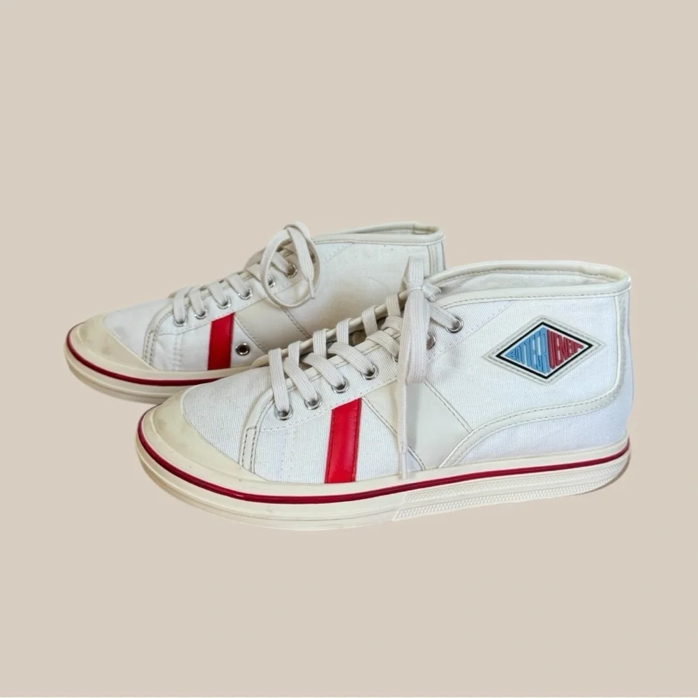 Bottega Veneta Eliot High-Top Canvas Sneakers